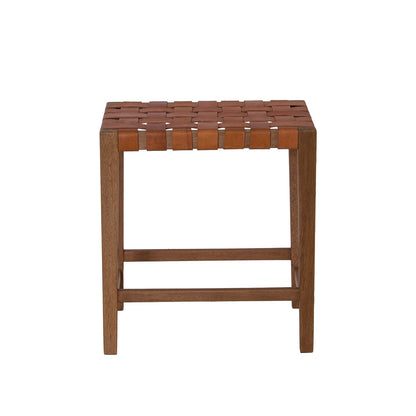 Madeira Woven Leather Counter Stool