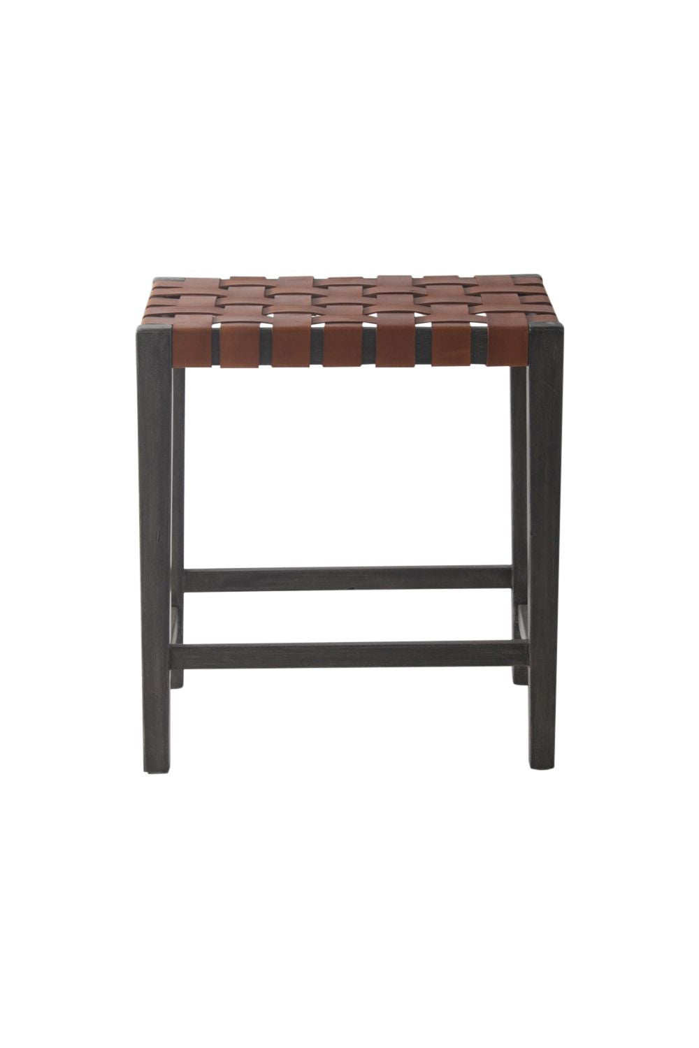 Madeira Woven Leather Counter Stool