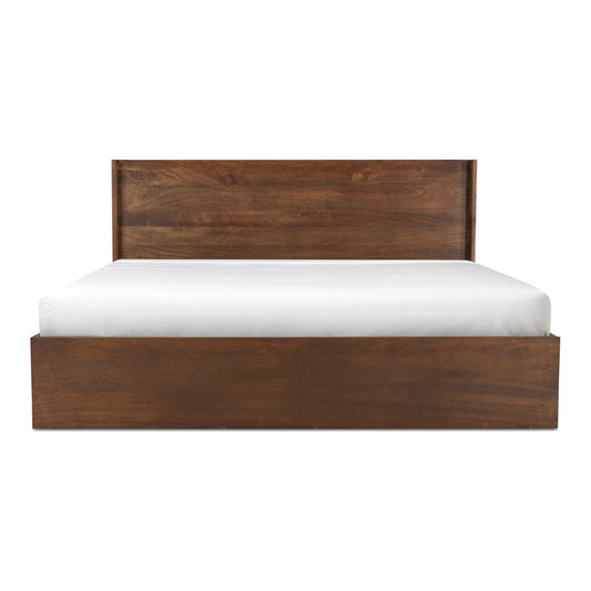 Everett Wood Dark Brown Bed