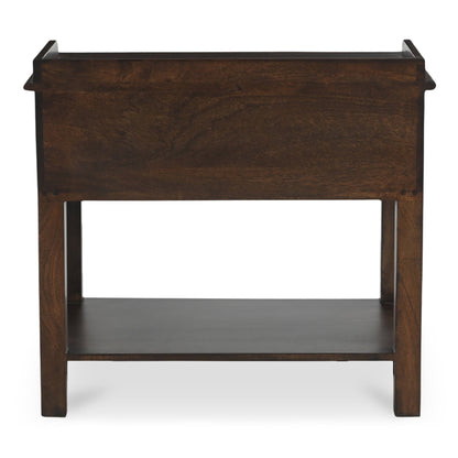 Maeve Brown Mango Wood Soft Close Drawer Nightstand