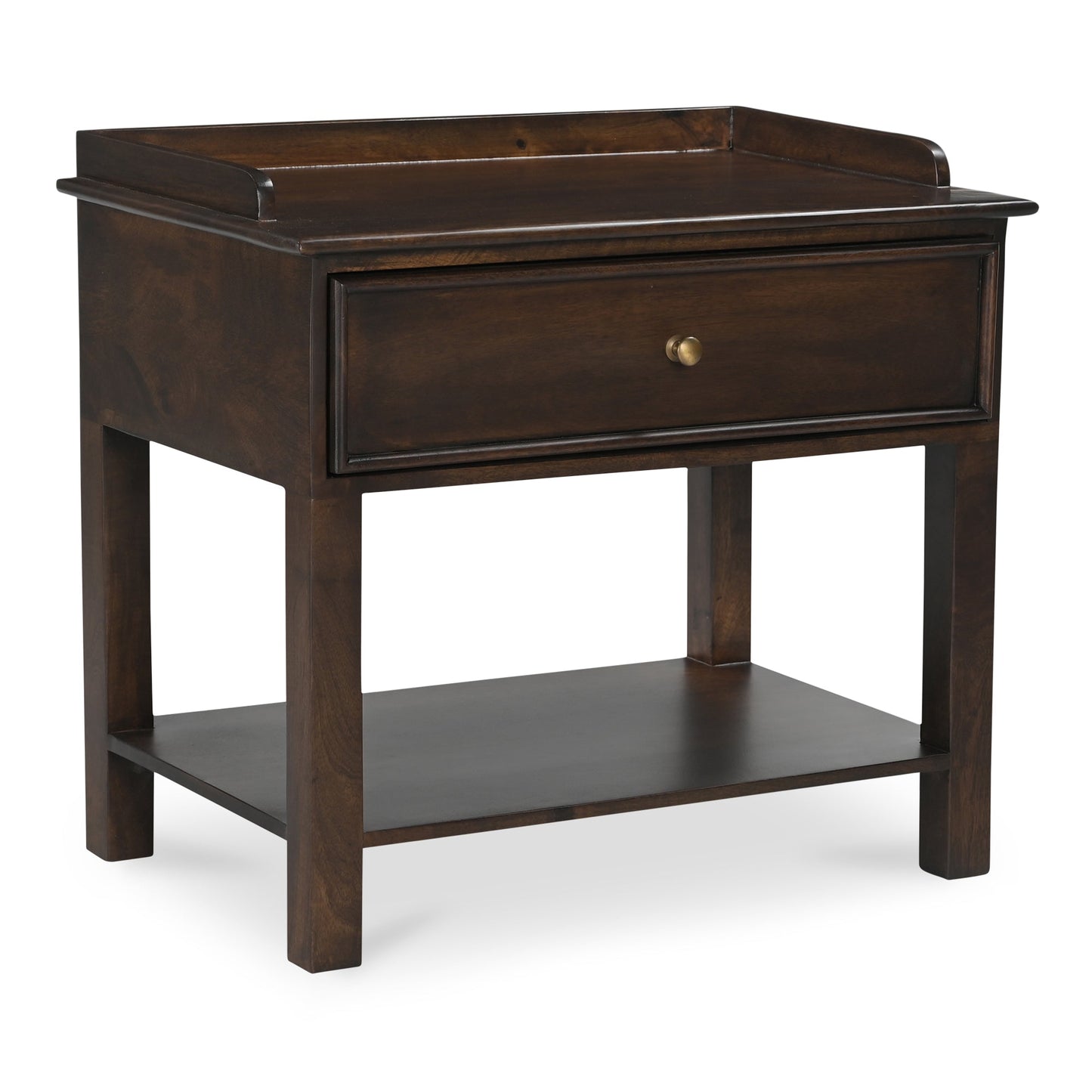 Maeve Brown Mango Wood Soft Close Drawer Nightstand