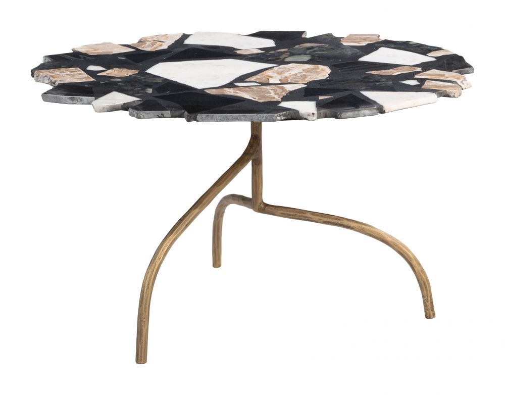 Zuo Modern Baia Terrazzo Top Round Coffee Table