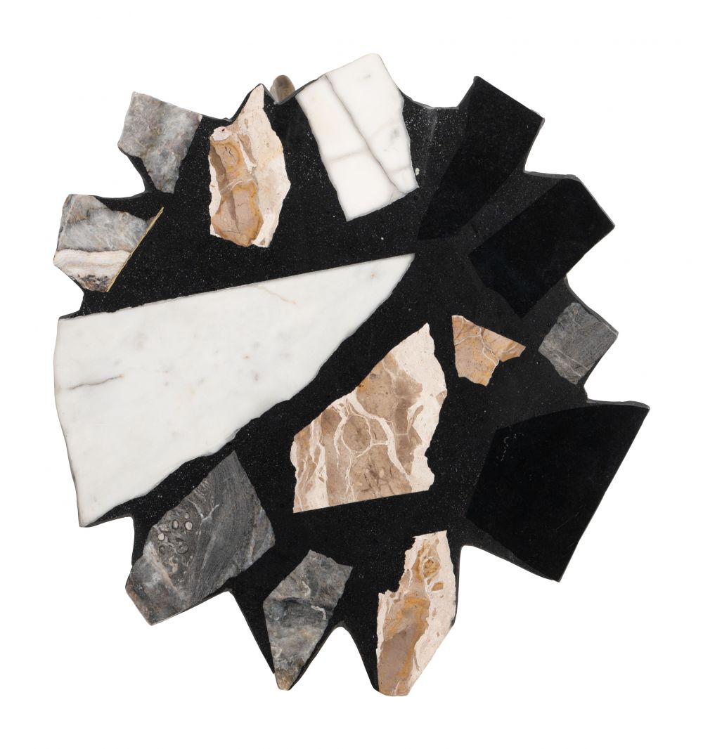 Zuo Modern Baia Terrazzo Top Round Side Table