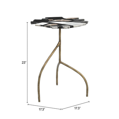 Zuo Modern Baia Terrazzo Top Round Side Table