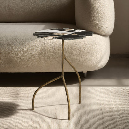 Zuo Modern Baia Terrazzo Top Round Side Table