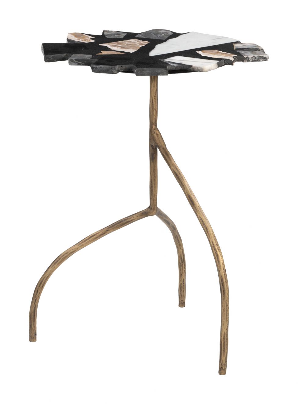 Zuo Modern Baia Terrazzo Top Round Side Table