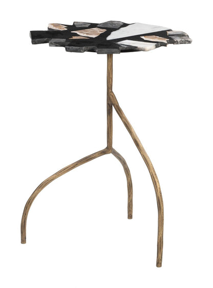 Zuo Modern Baia Terrazzo Top Round Side Table