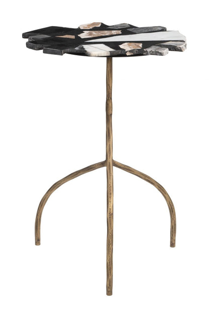 Zuo Modern Baia Terrazzo Top Round Side Table