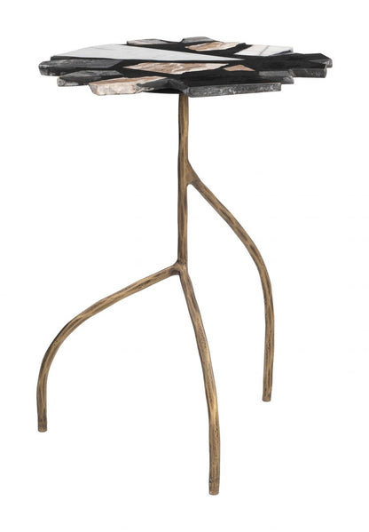 Zuo Modern Baia Terrazzo Top Round Side Table