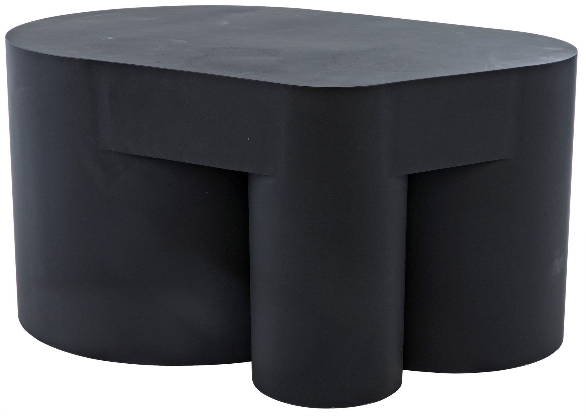 Bain Black Steel Geometric Coffee Table-Coffee Tables-Noir-Sideboards and Things