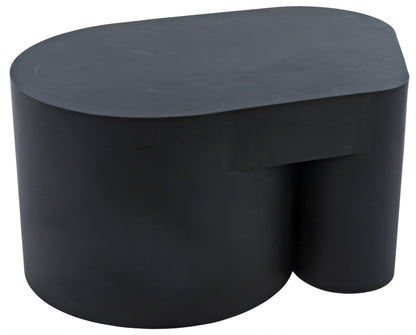 Bain Black Steel Geometric Coffee Table-Coffee Tables-Noir-Sideboards and Things