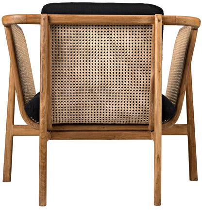 Balin Chair with Caning-Accent Chairs-Noir-Sideboards and Things