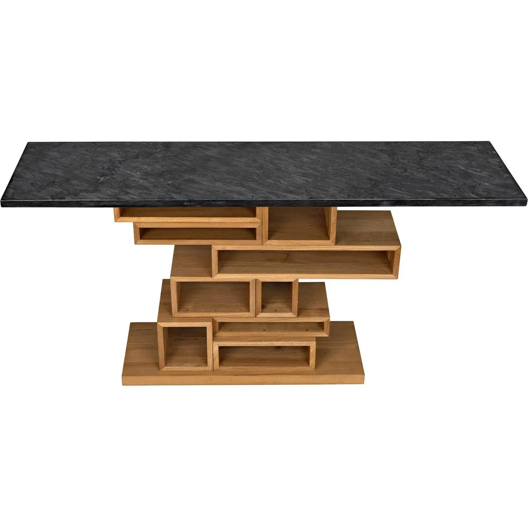 Balin Wood and Marble Console Table