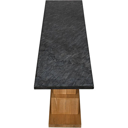 Balin Wood and Marble Console Table