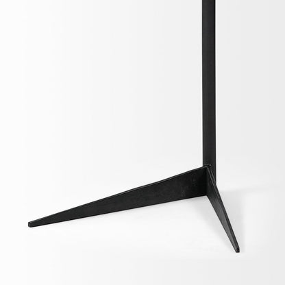 Mercana Ballatine White Marble Top Accent Table