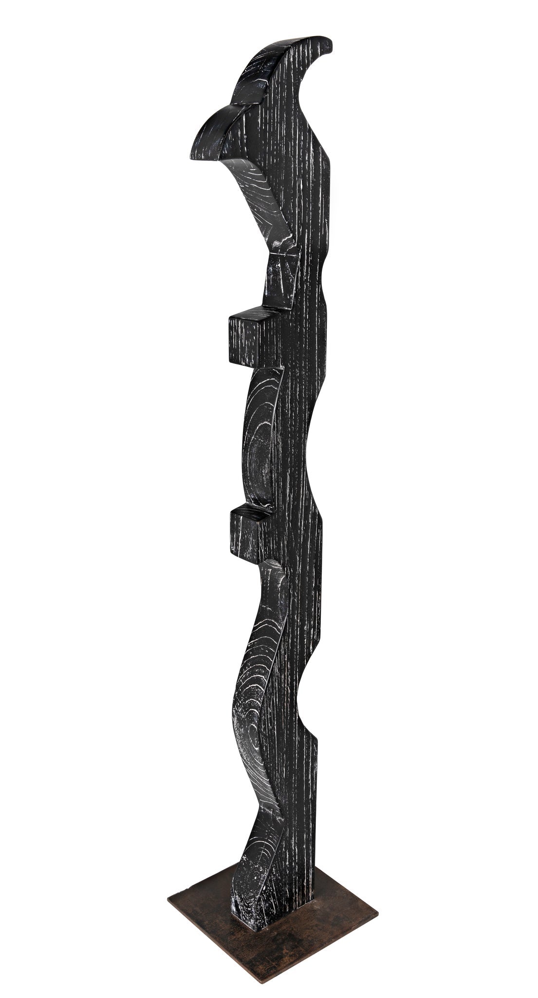 Balper Cinder Black Sculpture-Statues & Sculptures-Noir-Sideboards and Things