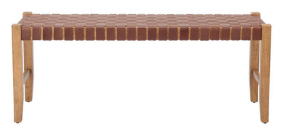 Zuo Modern Bandani Leather Bedroom Bench
