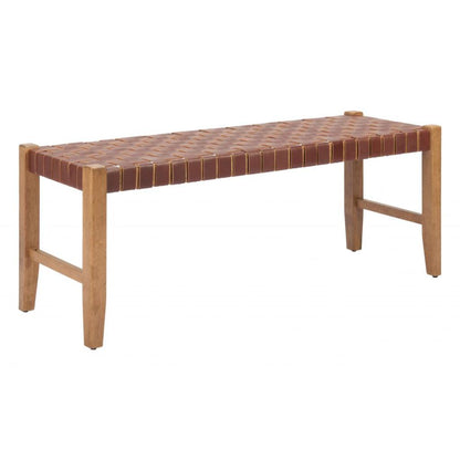 Zuo Modern Bandani Leather Bedroom Bench