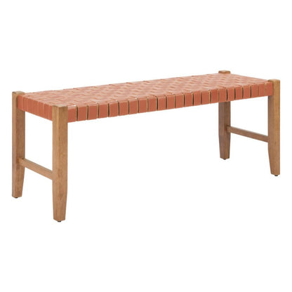 Zuo Modern Bandani Leather Bedroom Bench
