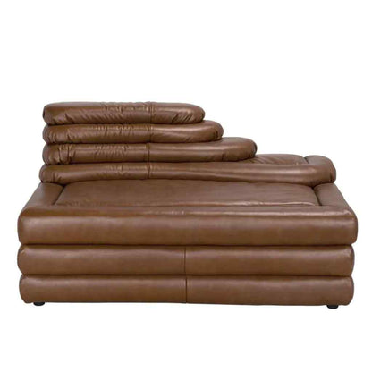 Bandera Roche Tan Leather Sectional Sofa