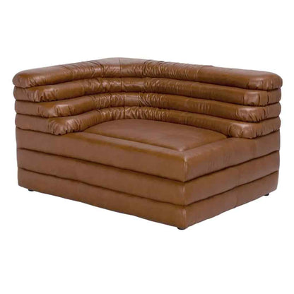 Bandera Tan Leather Conner Sofa