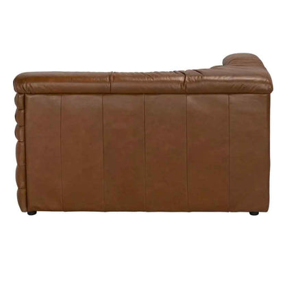 Bandera Tan Leather Conner Sofa