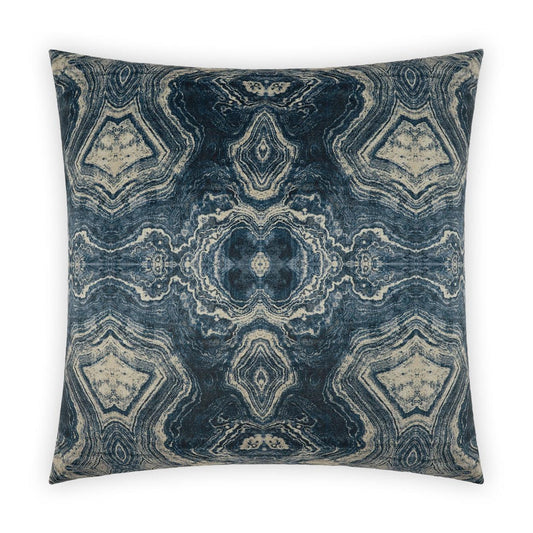 D.V. Kap Banding Indigo Blue Throw Pillow With Insert