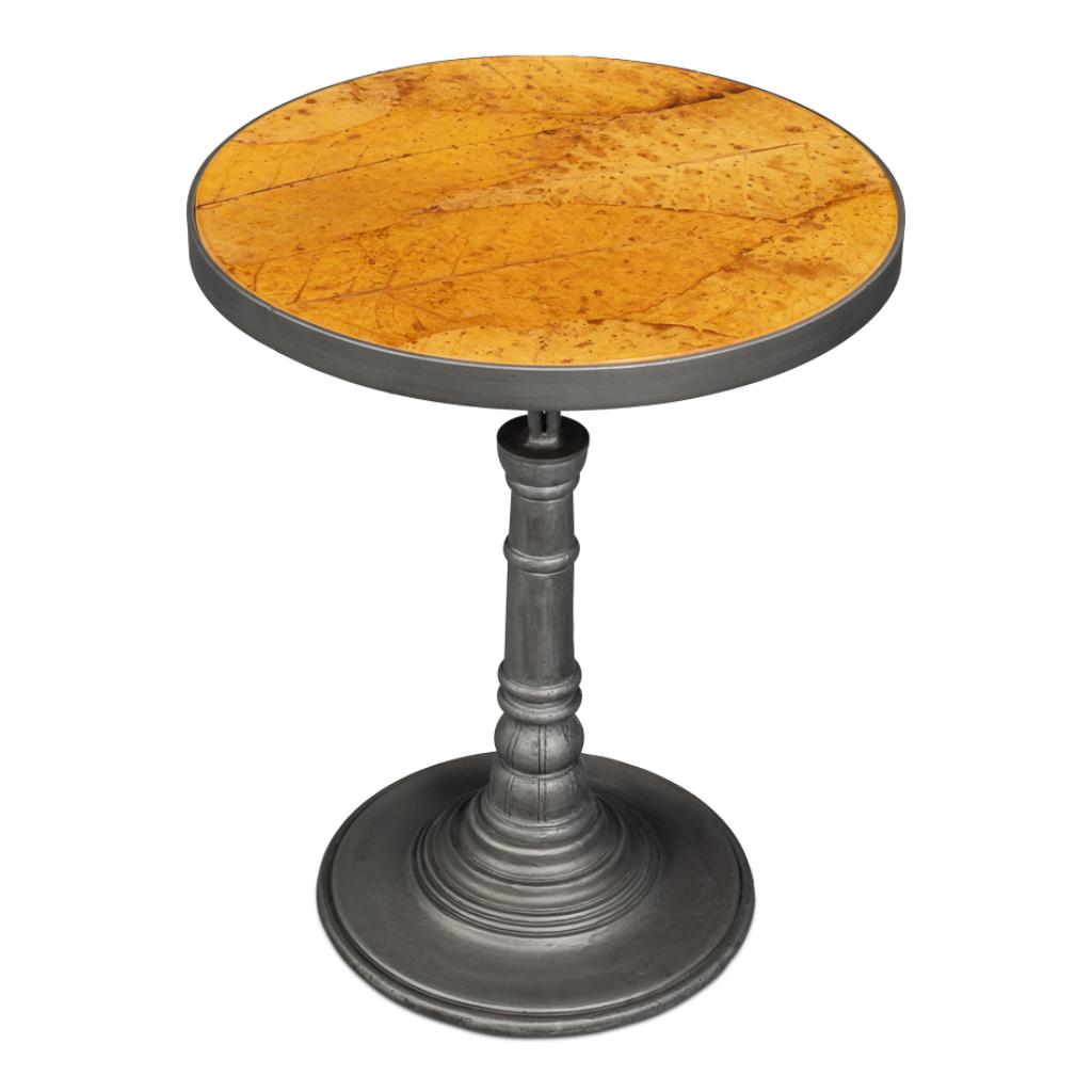Banner House Aluminum Base Round Side Table