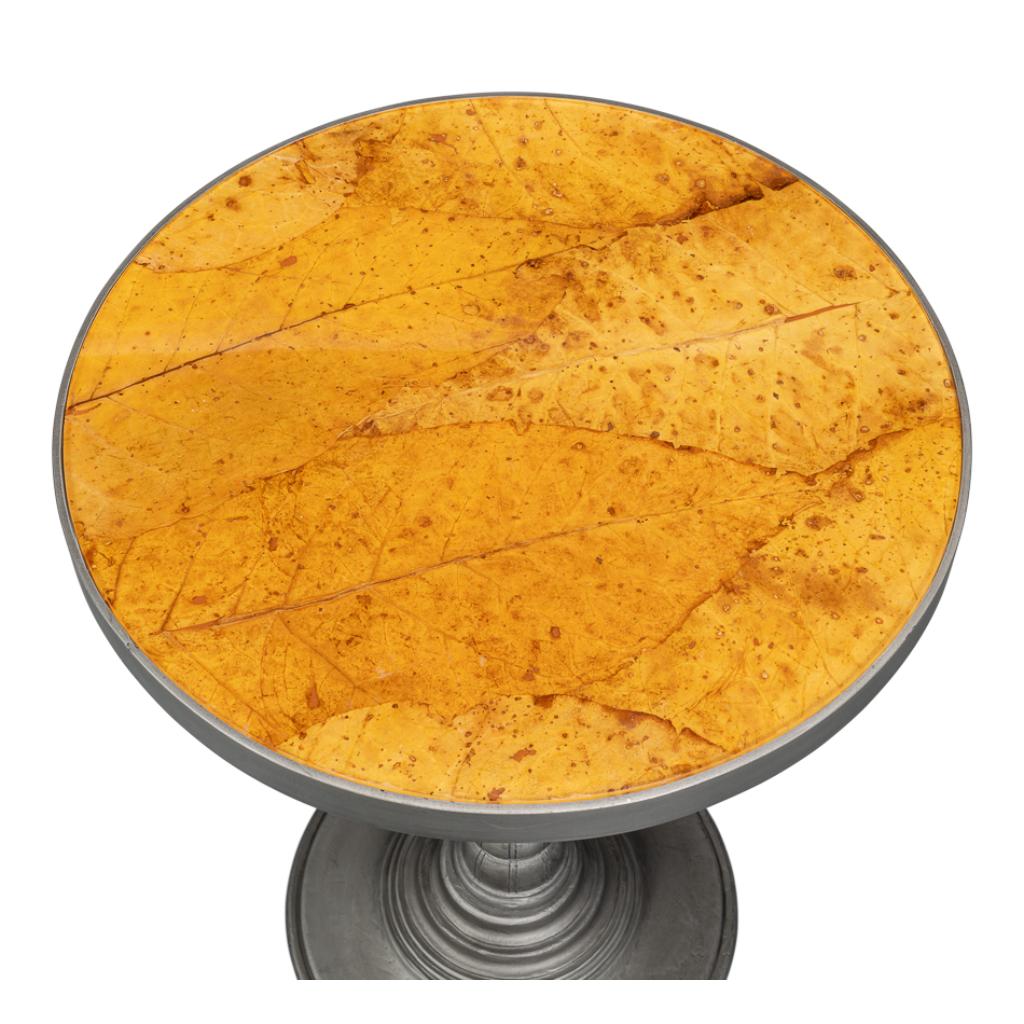 Banner House Aluminum Base Round Side Table