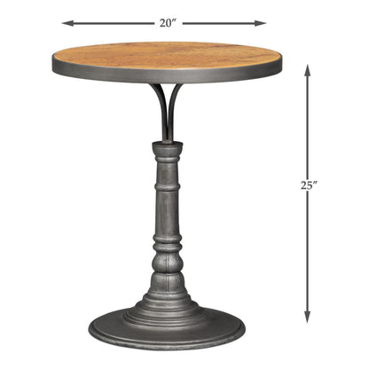 Banner House Aluminum Base Round Side Table