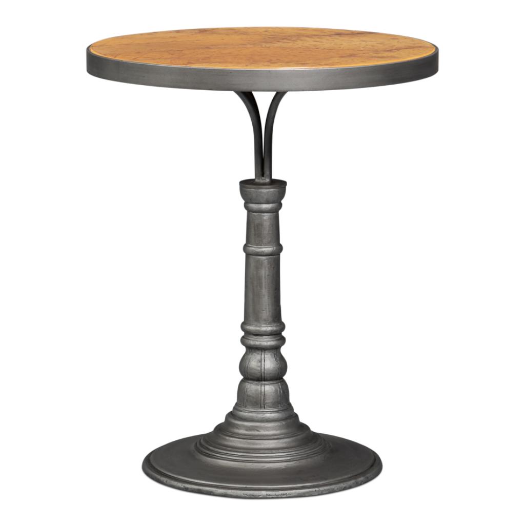 Banner House Aluminum Base Round Side Table
