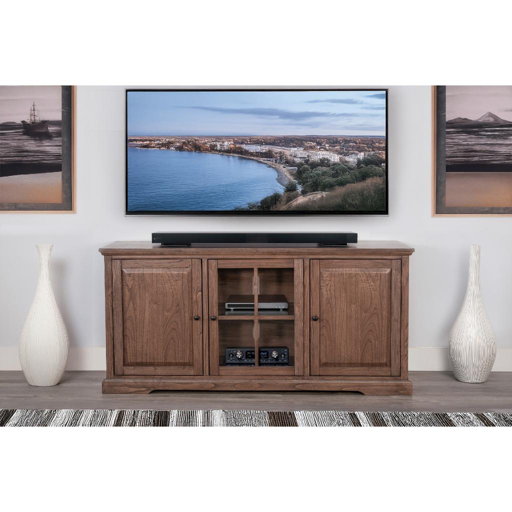 Sunny D Banning Two Doors Wooden Media Cabinet
