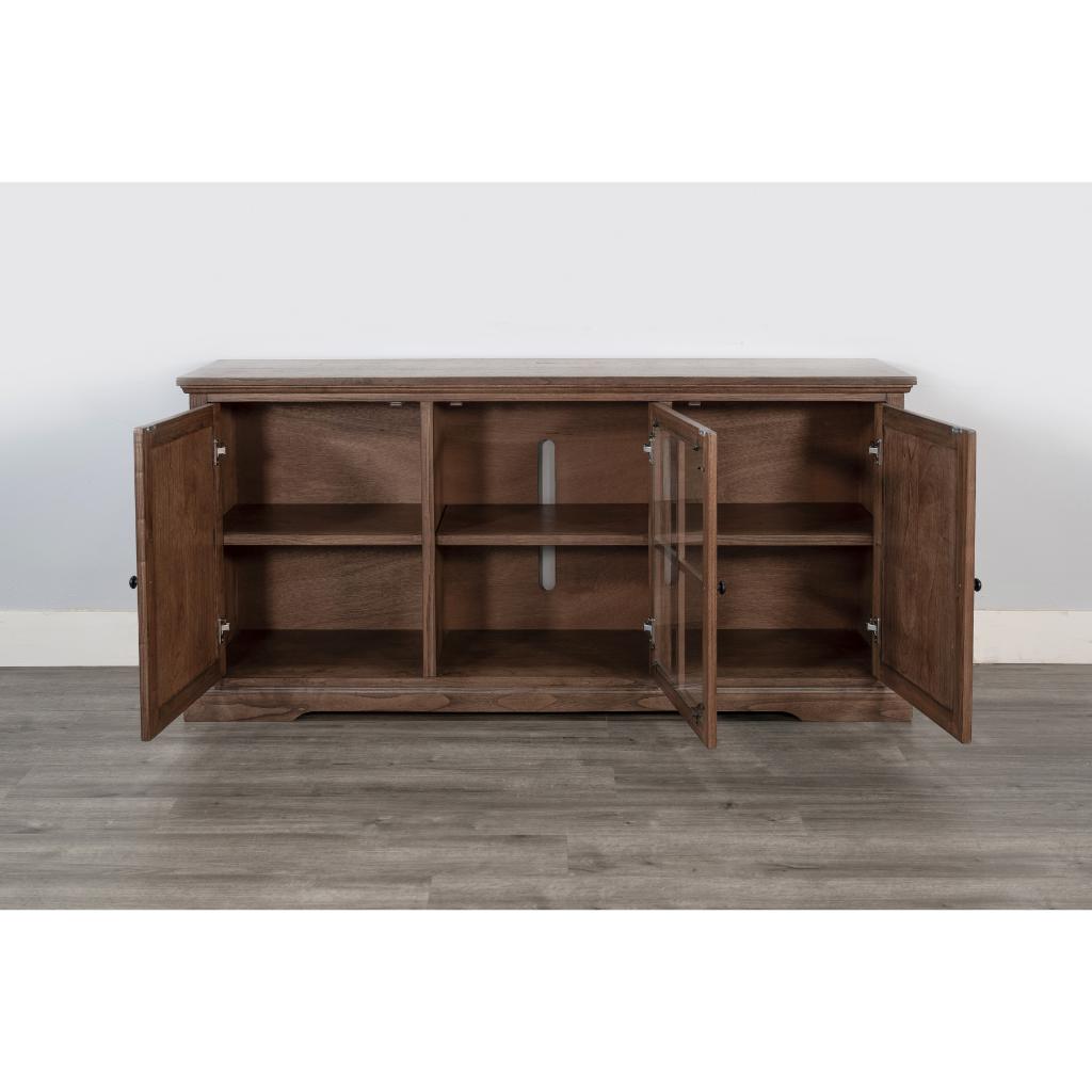 Sunny D Banning Two Doors Wooden Media Cabinet