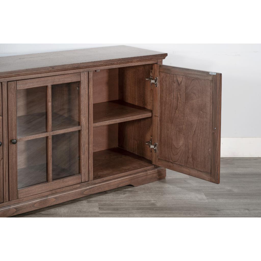 Sunny D Banning Two Doors Wooden Media Cabinet