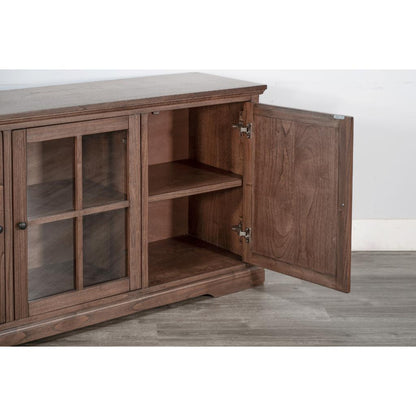 Sunny D Banning Two Doors Wooden Media Cabinet