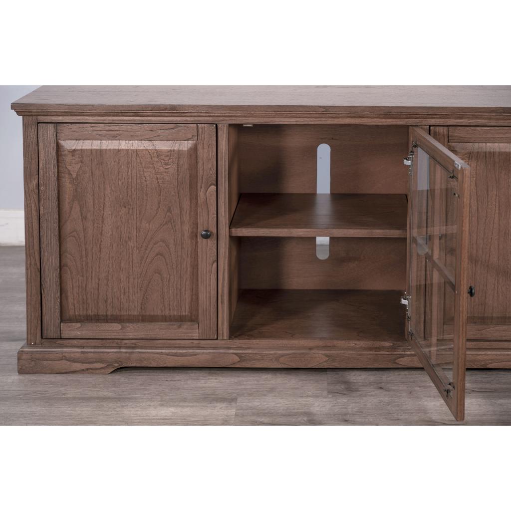 Sunny D Banning Two Doors Wooden Media Cabinet