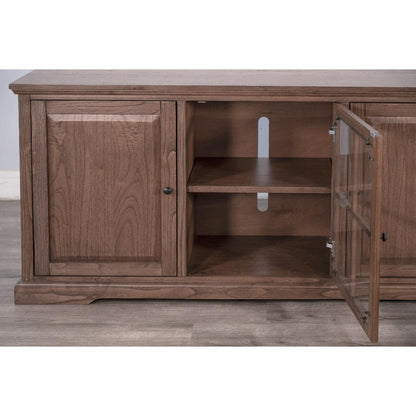 Sunny D Banning Two Doors Wooden Media Cabinet