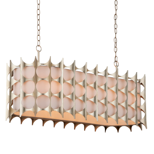 Bardi Oval Chandelier-Chandeliers-Currey & Co-Sideboards and Things