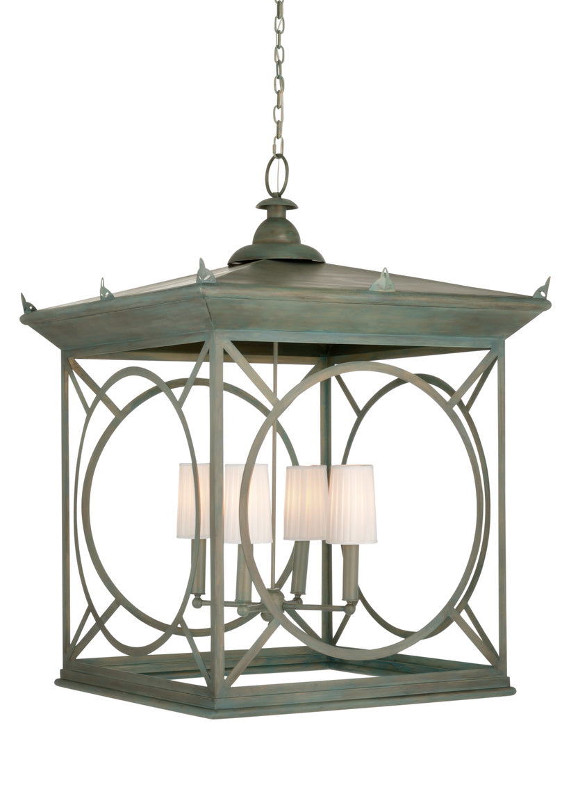 Barlow Aged Finish Steel Lantern-Lanterns-Wildwood-LOOMLAN