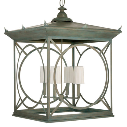 Barlow Aged Finish Steel Lantern-Lanterns-Wildwood-LOOMLAN