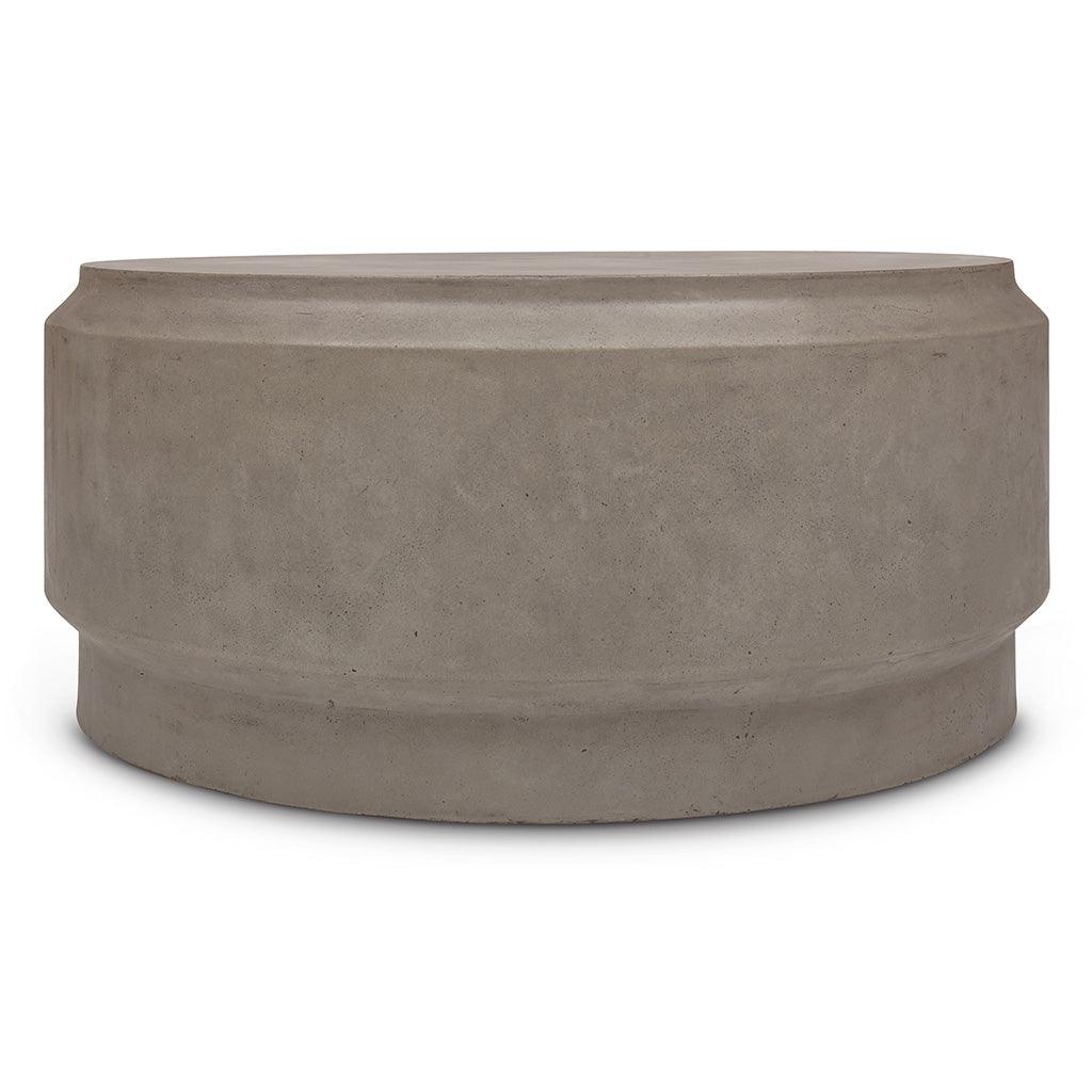 Urbia 39" Barrel Fiber Reinforced Concrete Round Coffee Table