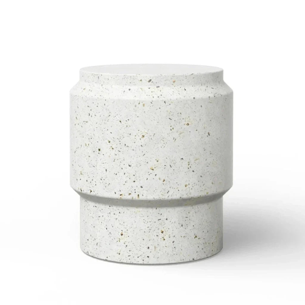 Barrel Concrete Made Stylish Outdoor Stool