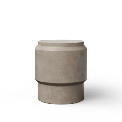 Barrel Concrete Made Stylish Outdoor Stool