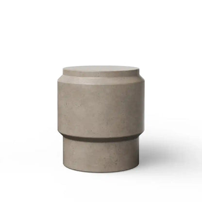 Barrel Concrete Made Stylish Outdoor Stool