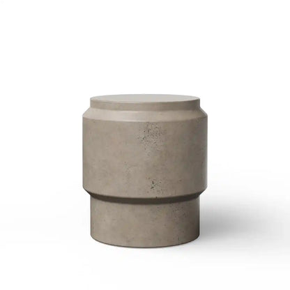 Barrel Concrete Made Stylish Outdoor Stool
