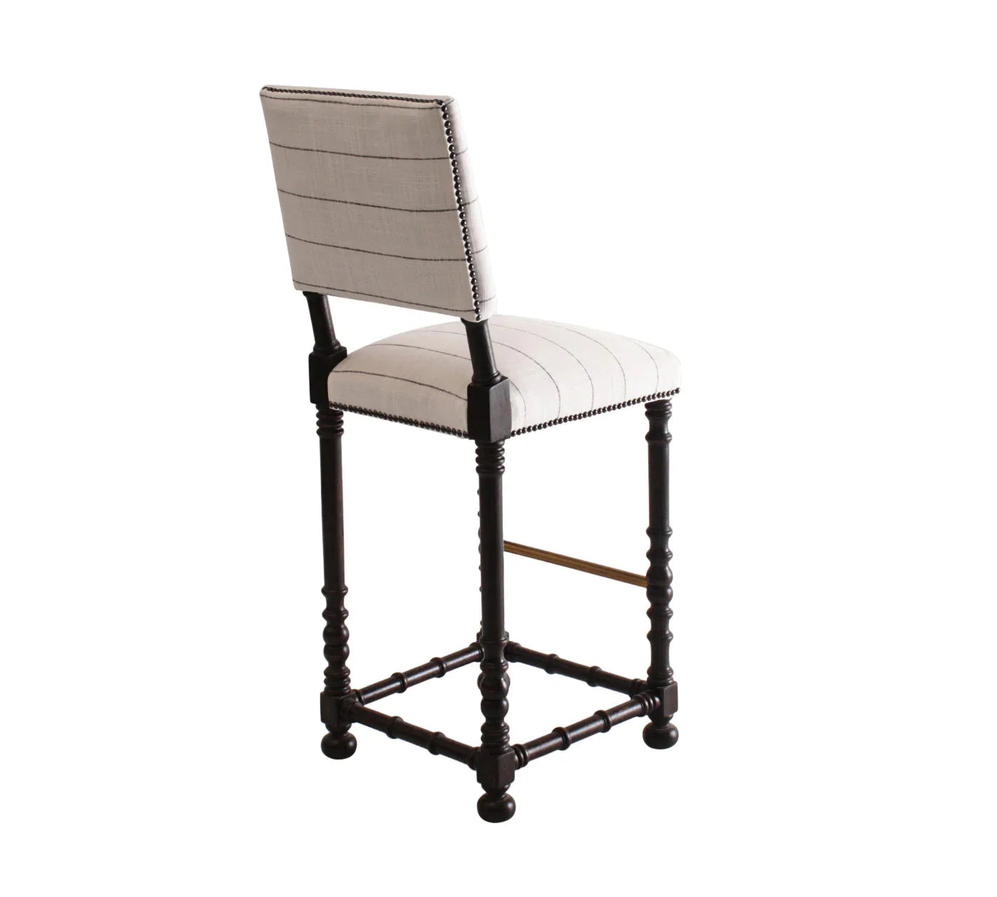 Barstool Portugues, Huntington Domino Stripe-Bar Stools-Peninsula Home-LOOMLAN