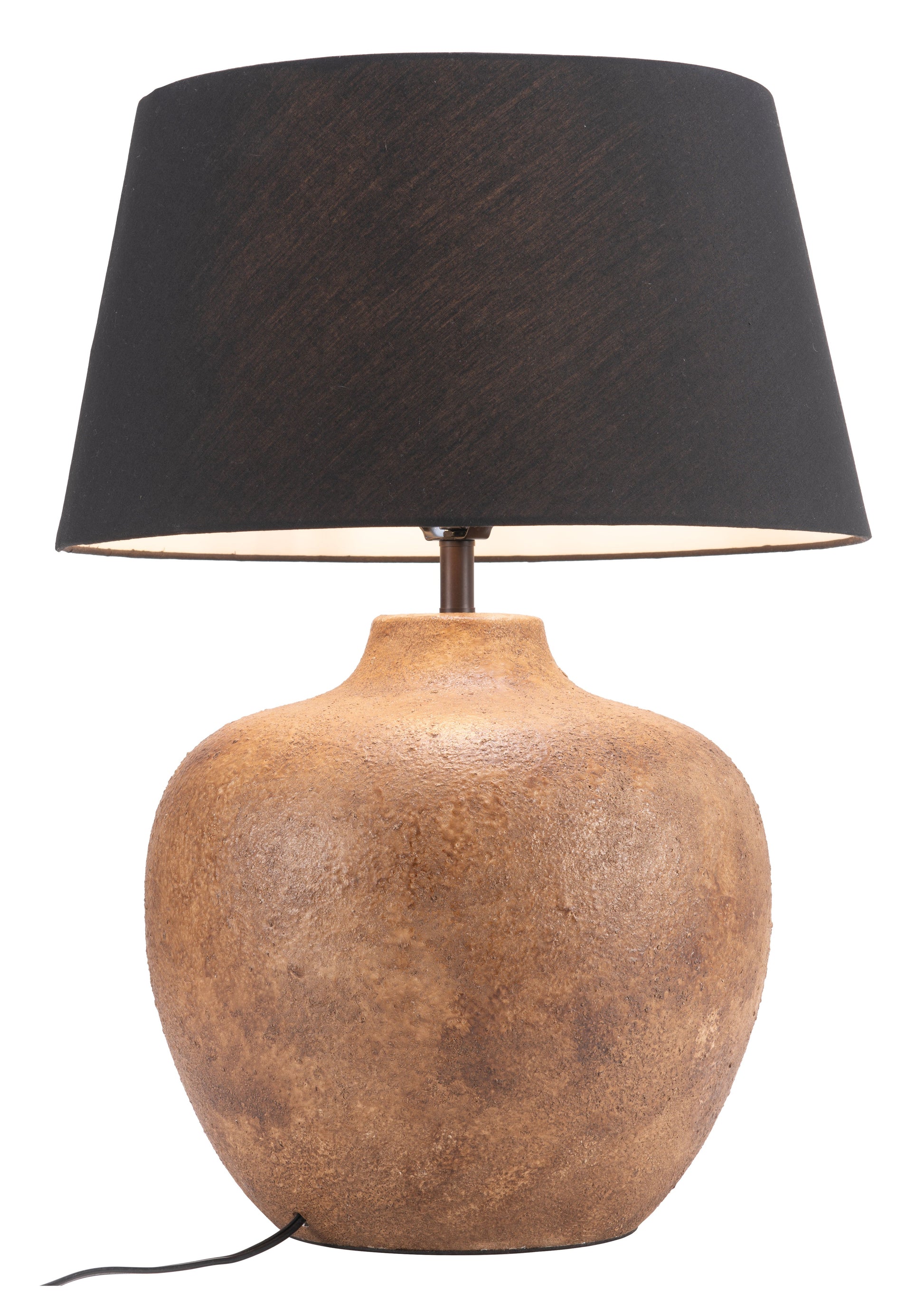 Basil Table Lamp Black-Table Lamps-Zuo Modern-LOOMLAN