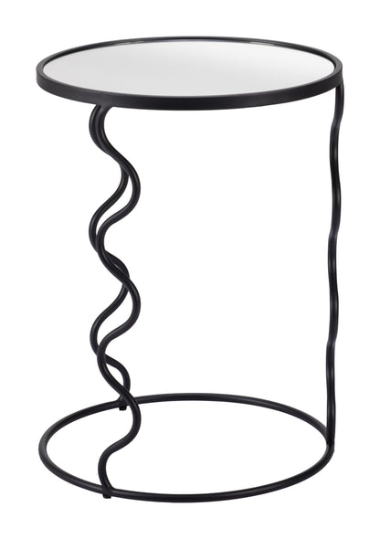 Bastia Side Table Black-Side Tables-Zuo Modern-LOOMLAN