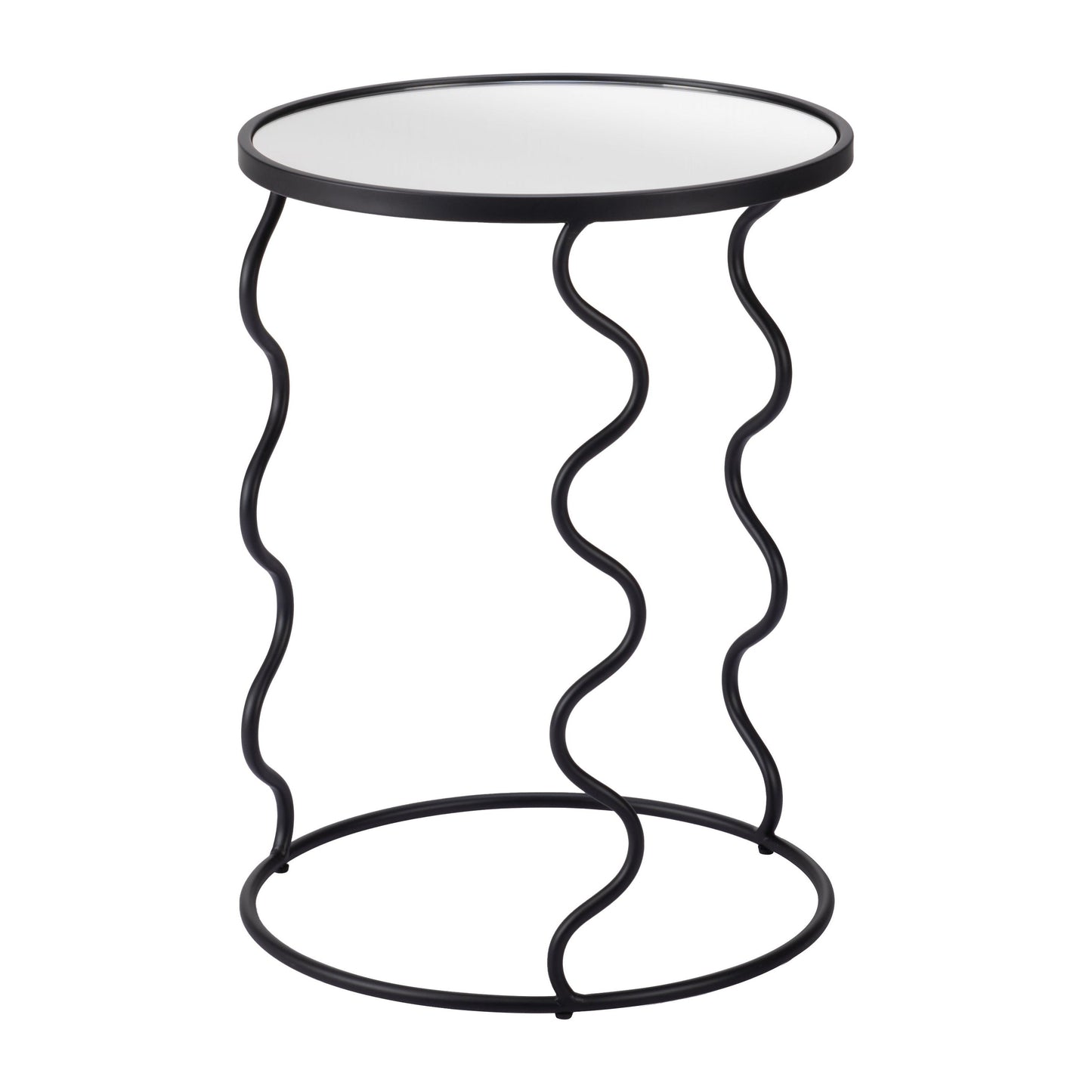 Bastia Side Table Black-Side Tables-Zuo Modern-LOOMLAN