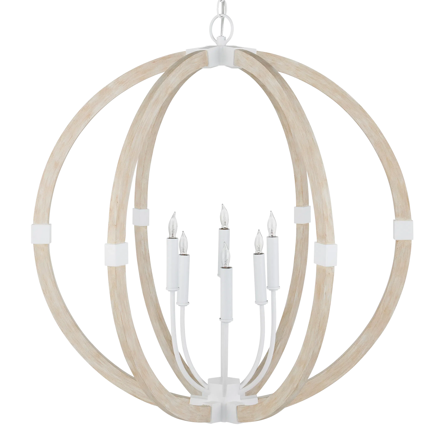 Bastian Sandstone Orb Chandelier-Chandeliers-Currey & Co-Sideboards and Things